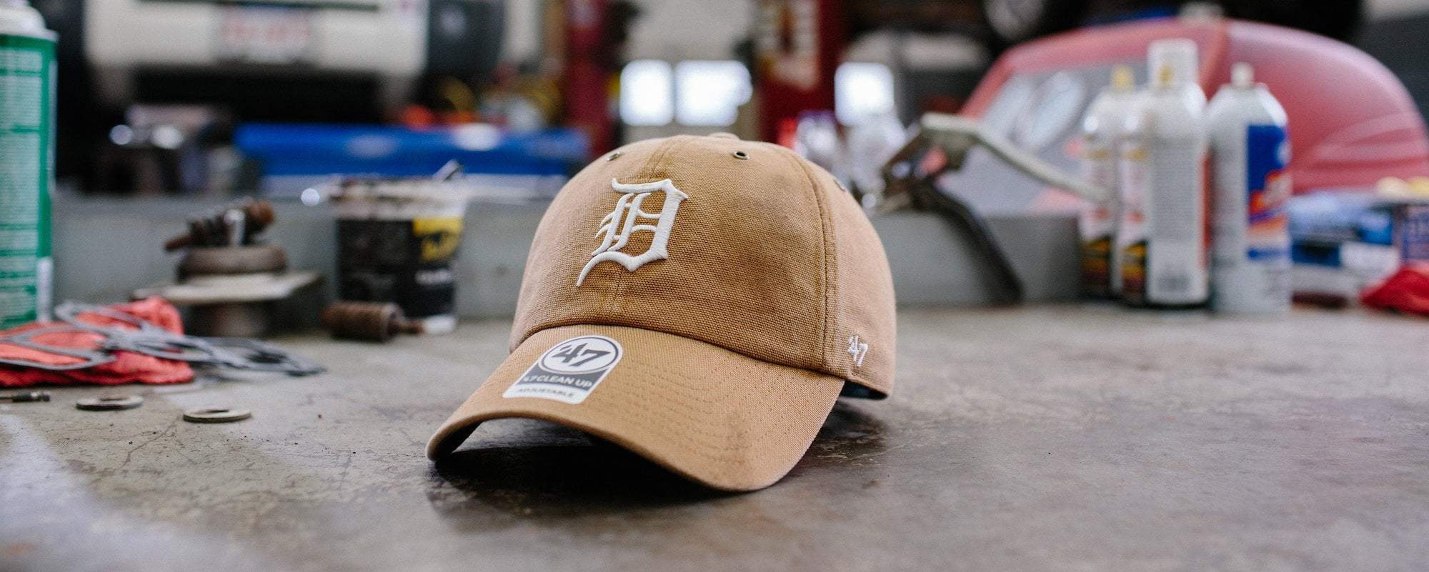 Detroit Tigers 47 Brand Bone MVP Adjustable Hat - Detroit Game Gear
