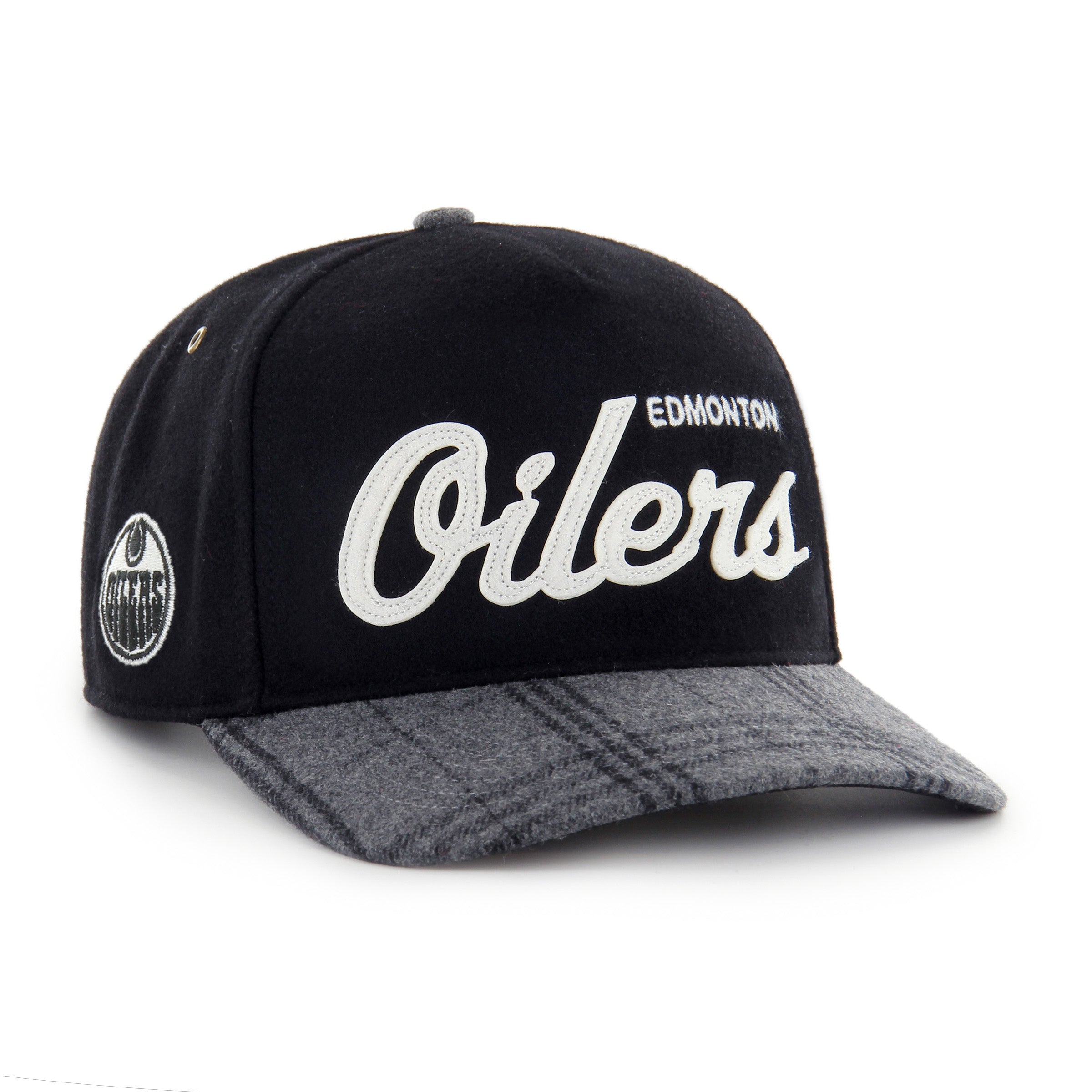 Edmonton Oilers Windowpane Plaid Script '47 HITCH RF