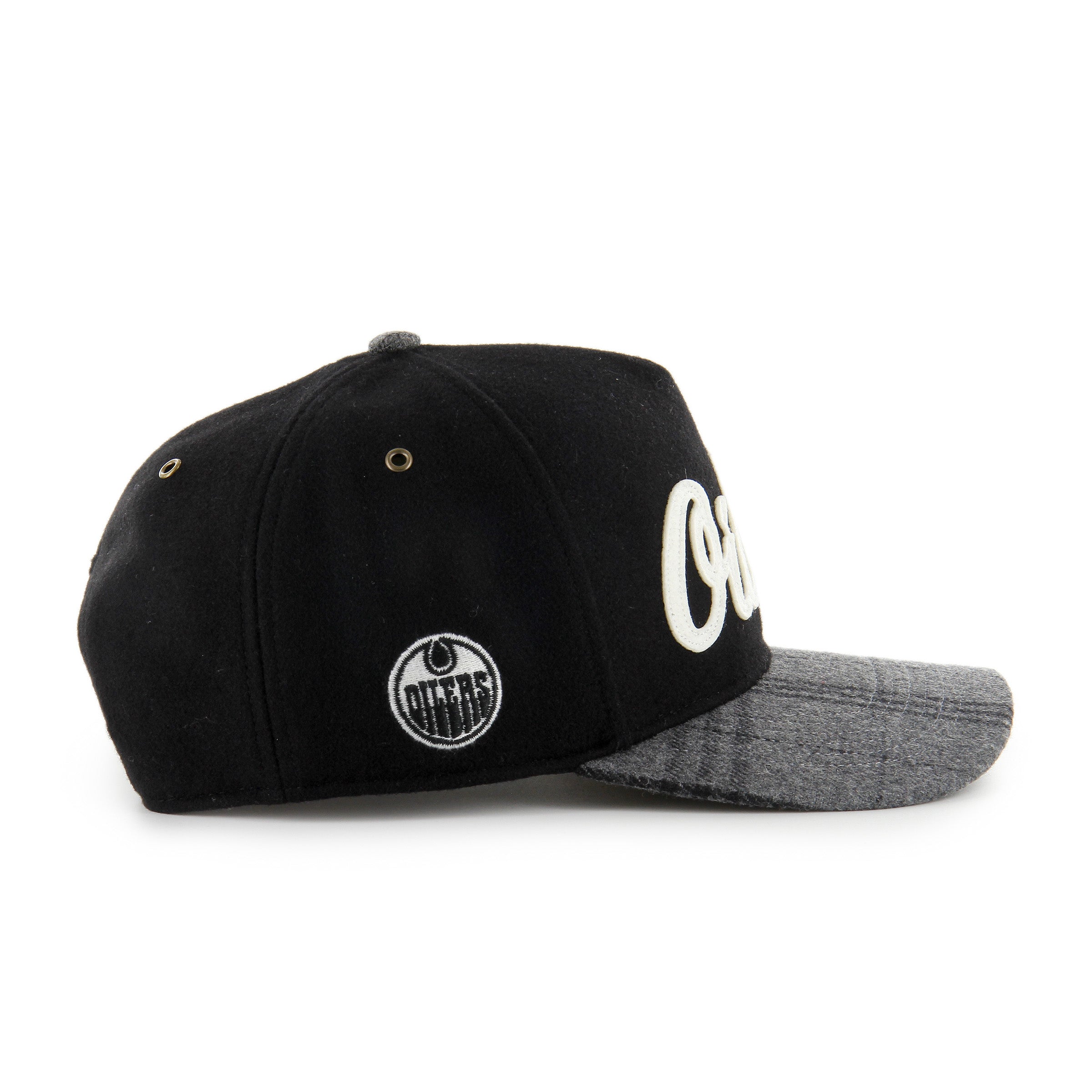 Edmonton Oilers Windowpane Plaid Script '47 HITCH RF