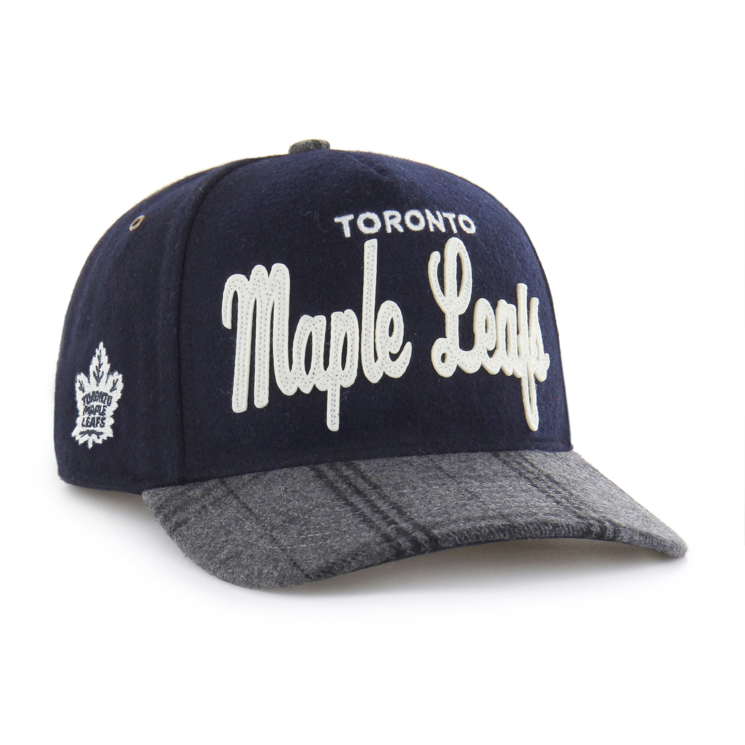 Toronto Maple Leafs Windowpane Plaid Script '47 HITCH RF