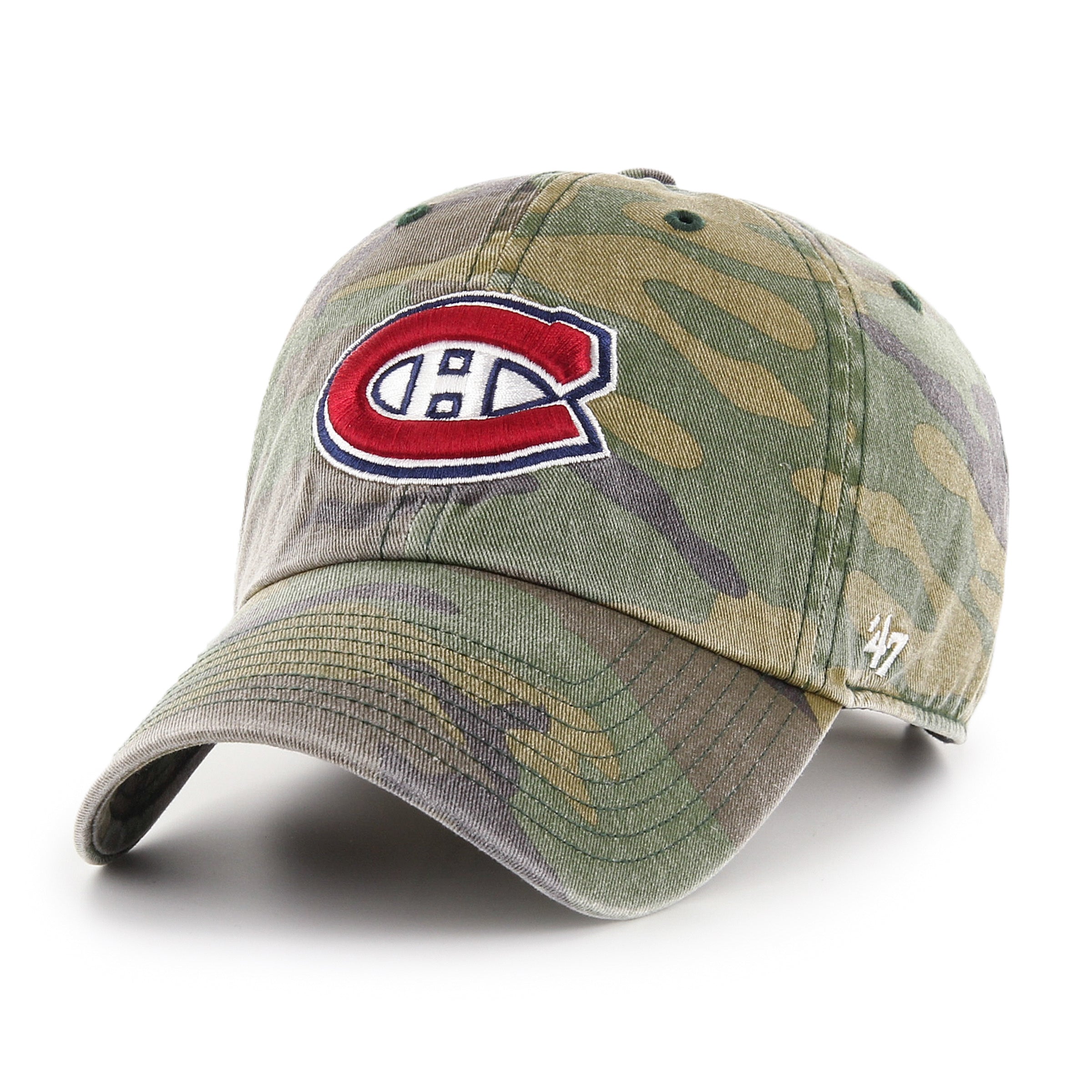 47 Brand NHL Camo Clean Up Adjustable Hat - Calgary Flames