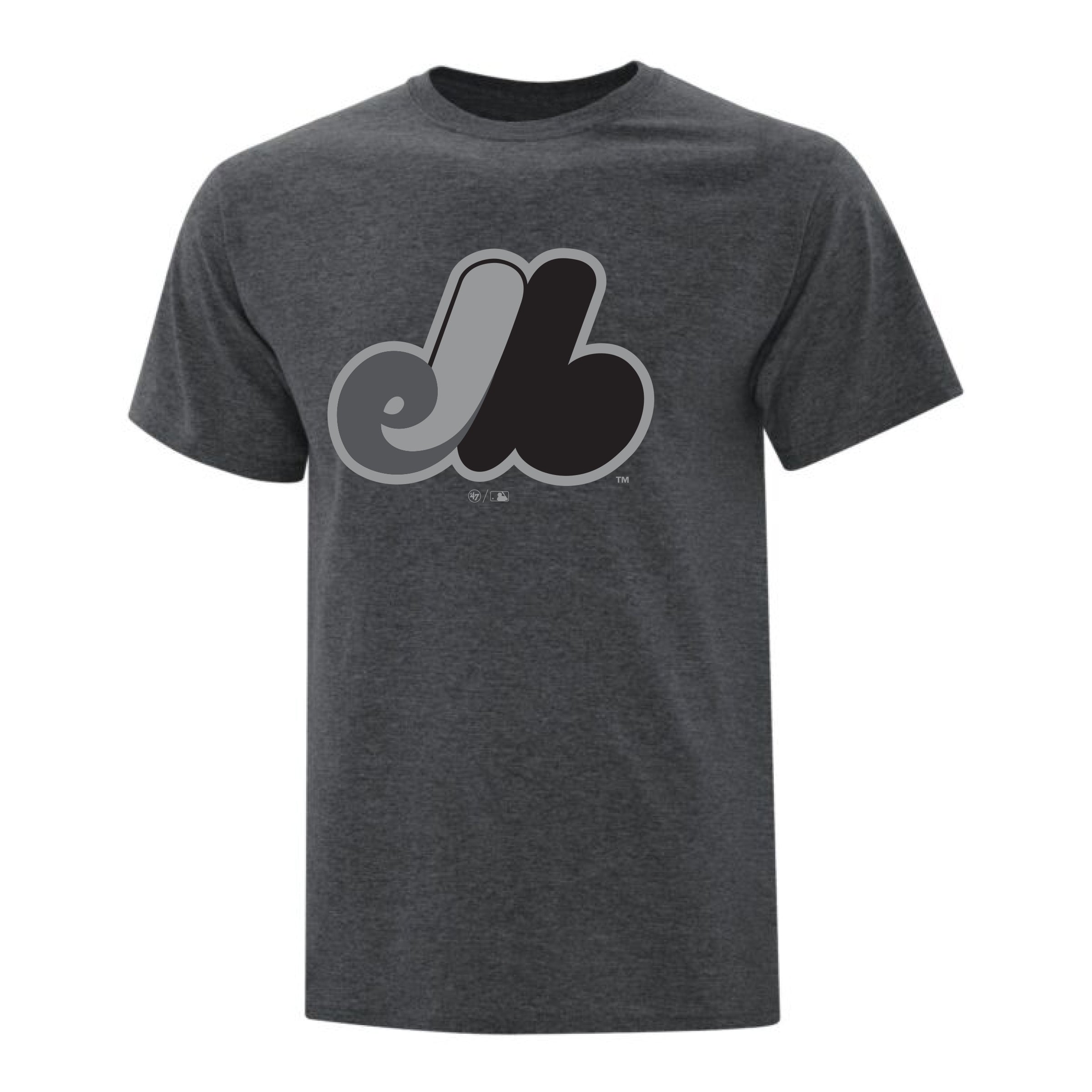 Montreal Expos Graphite Heathered Tee