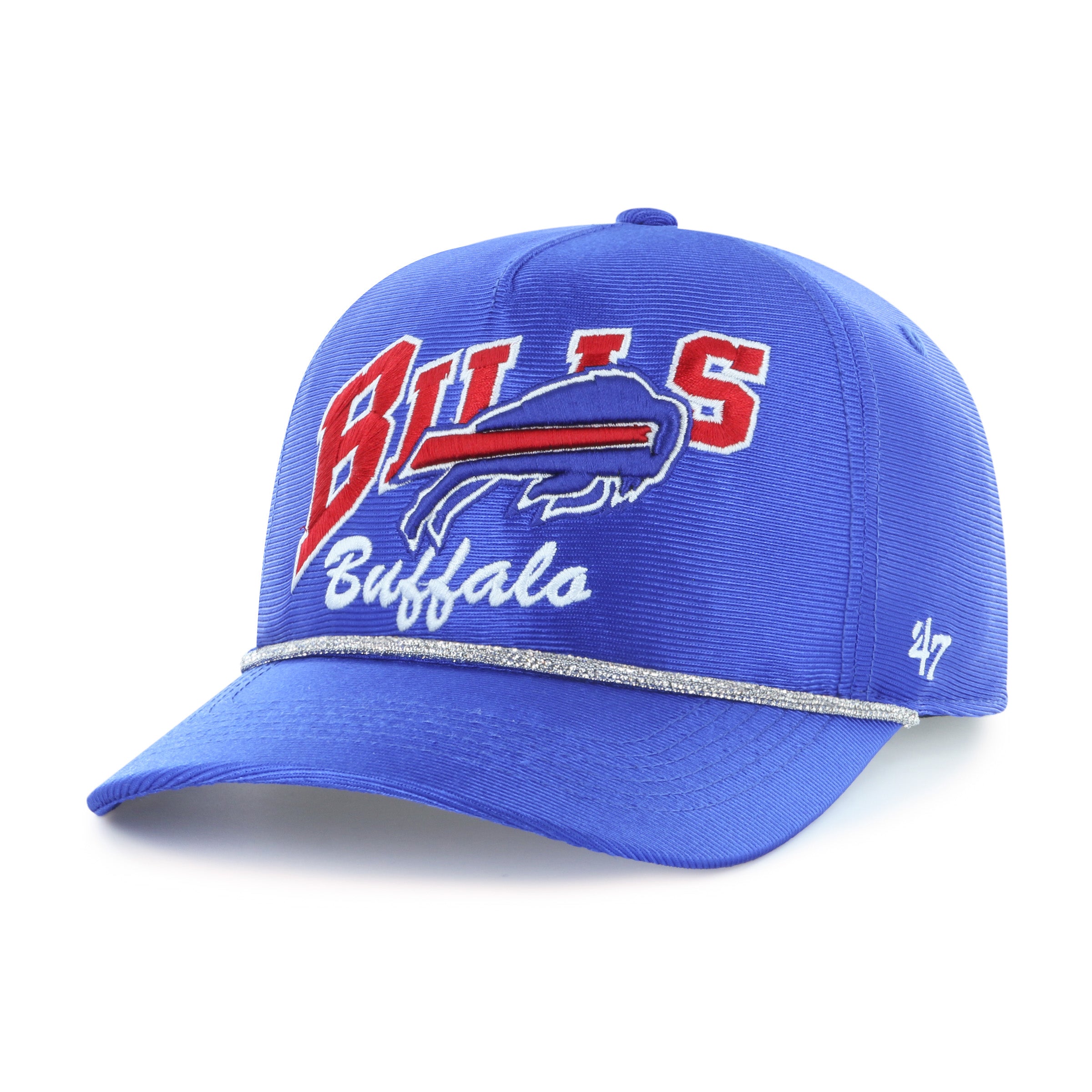 Women's Buffalo Bills Trendy Glitter '47 Hitch Relaxed Fit