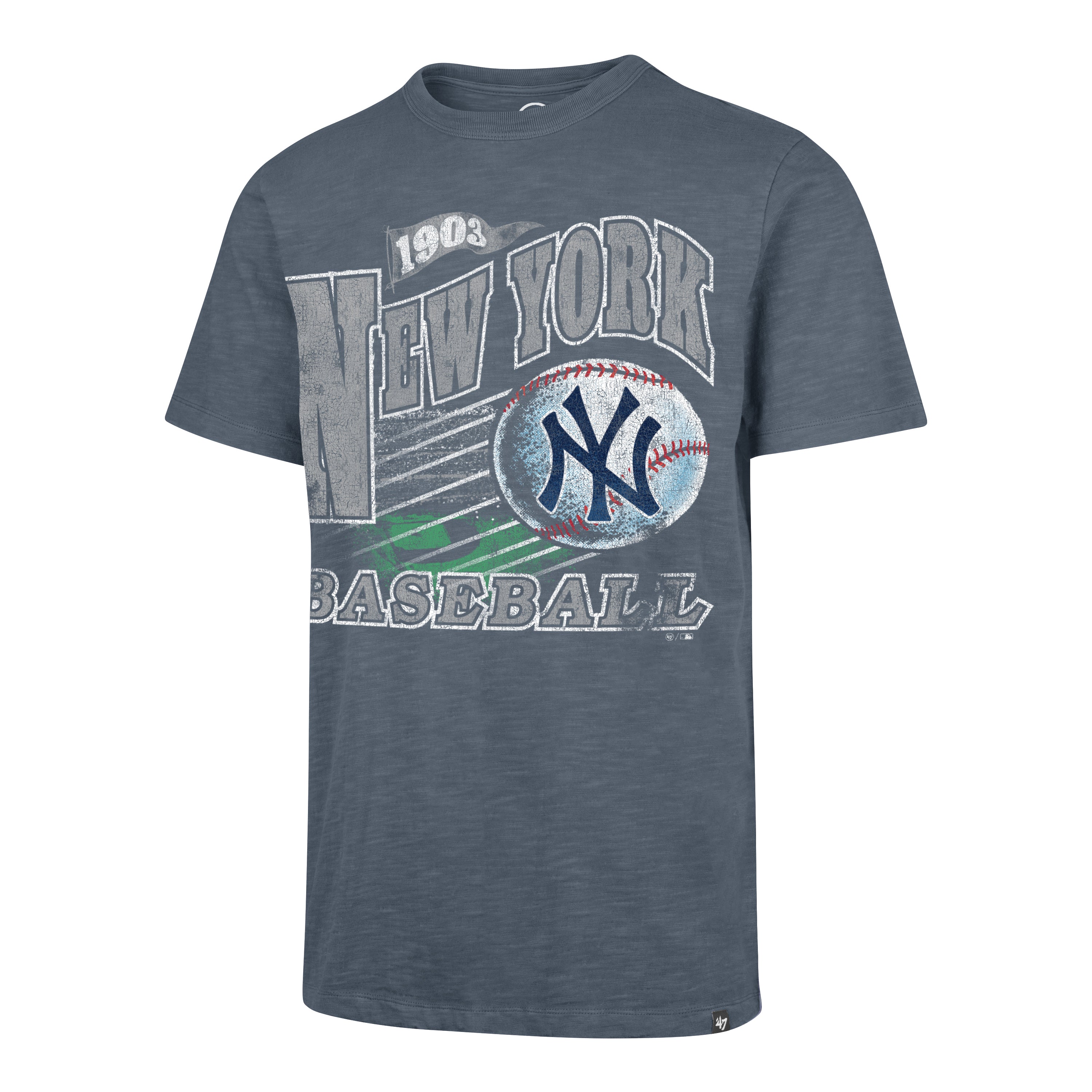 New York Yankees Game Worn '47 Heavy Slub Tee