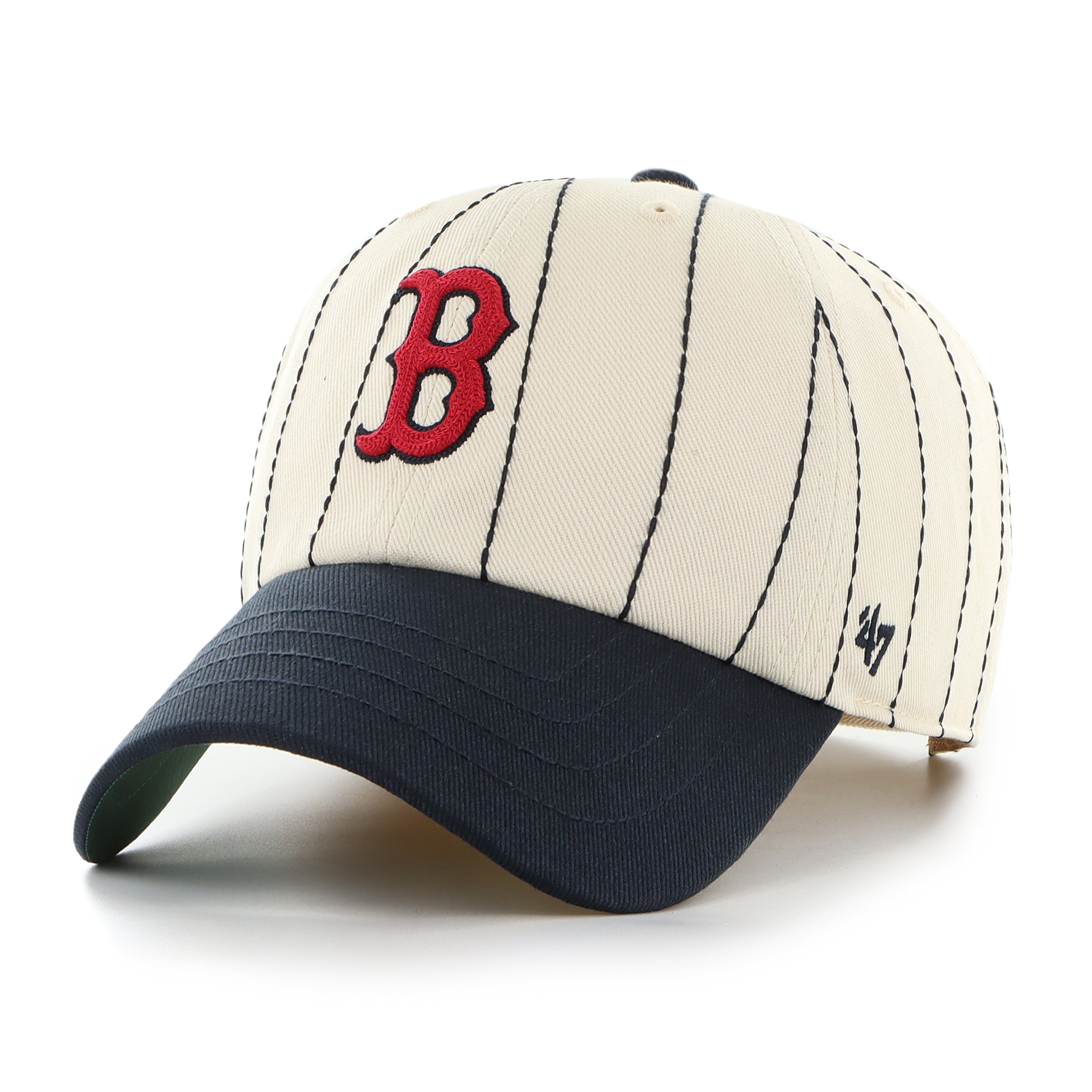 Boston Red Sox Cooperstown Rawlings Pinstripe '47 CLEAN UP