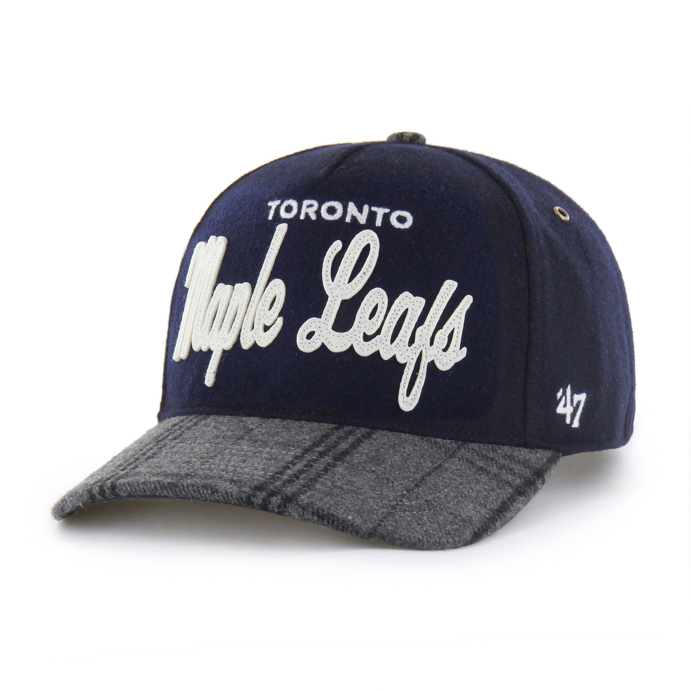 Toronto Maple Leafs Windowpane Plaid Script '47 HITCH RF