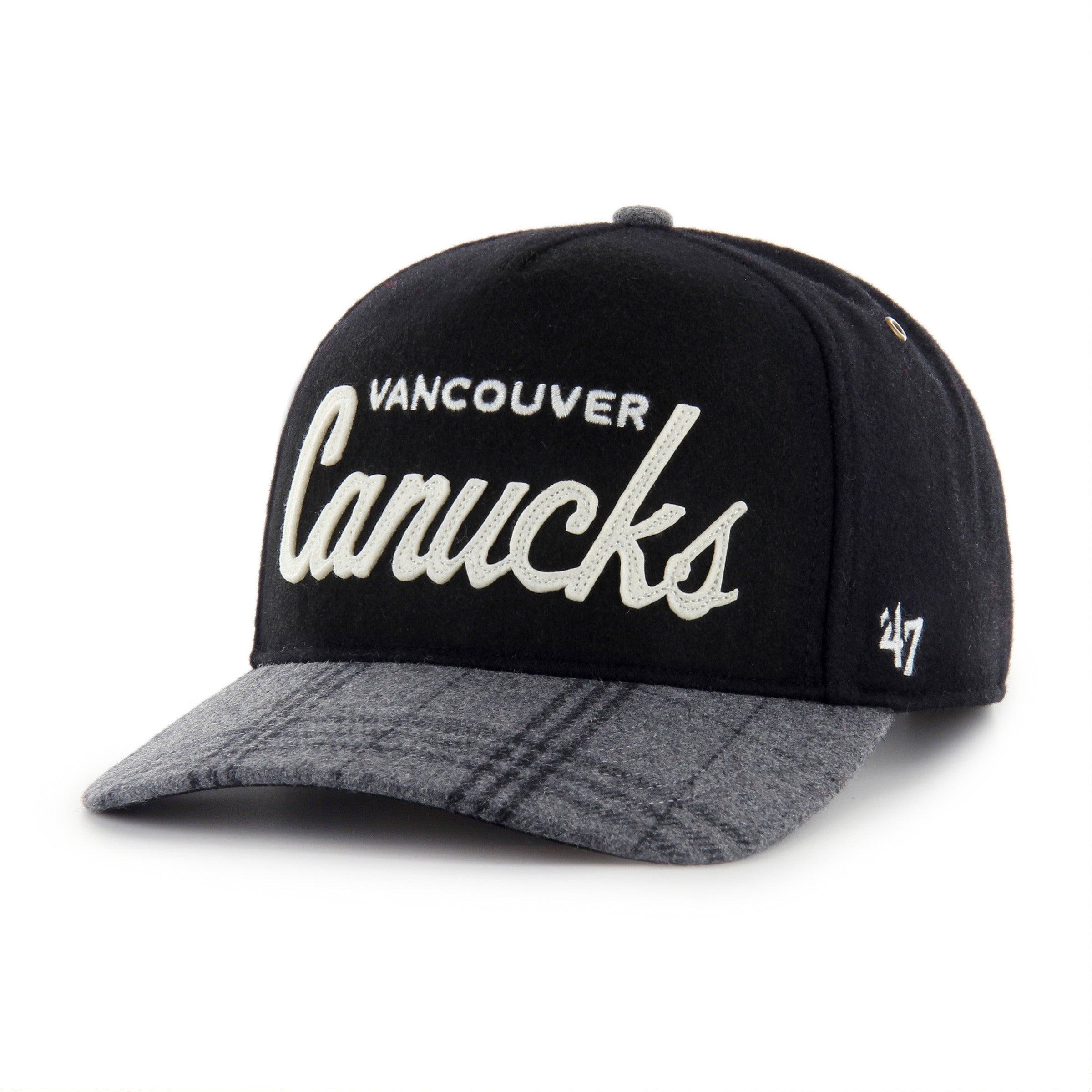 Vancouver Canucks Windowpane Plaid Script '47 HITCH RF