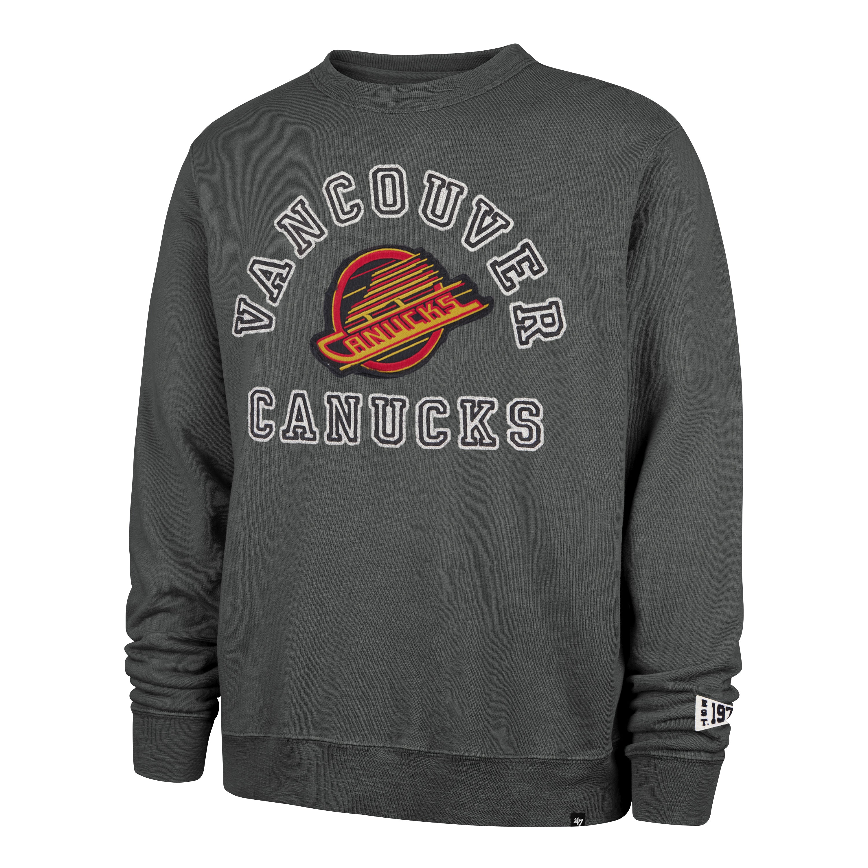Vancouver Canucks Calderwood Well Worn '47 Crew