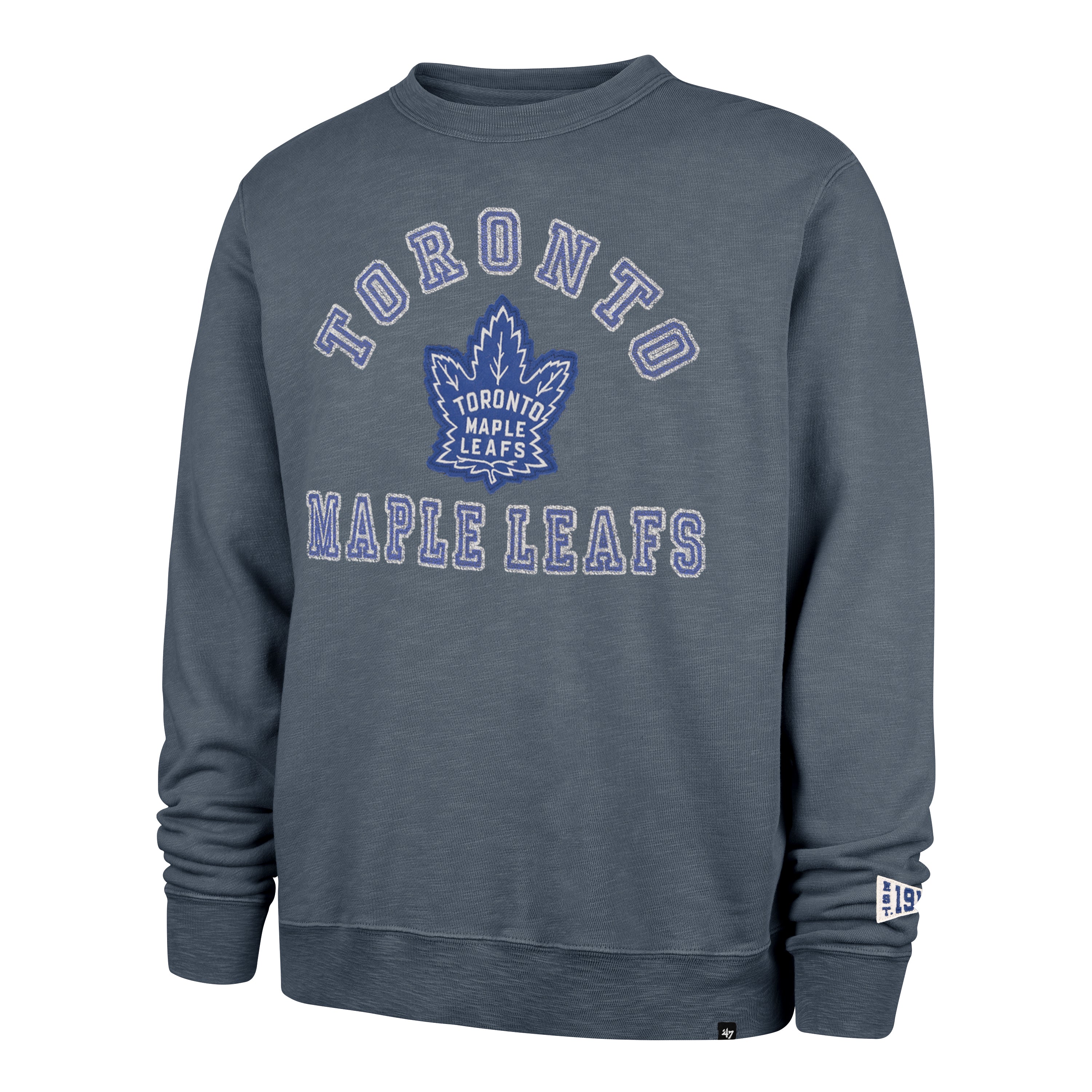 Toronto Maple Leafs Historic Calderwood Well Worn '47 French Terry Crew