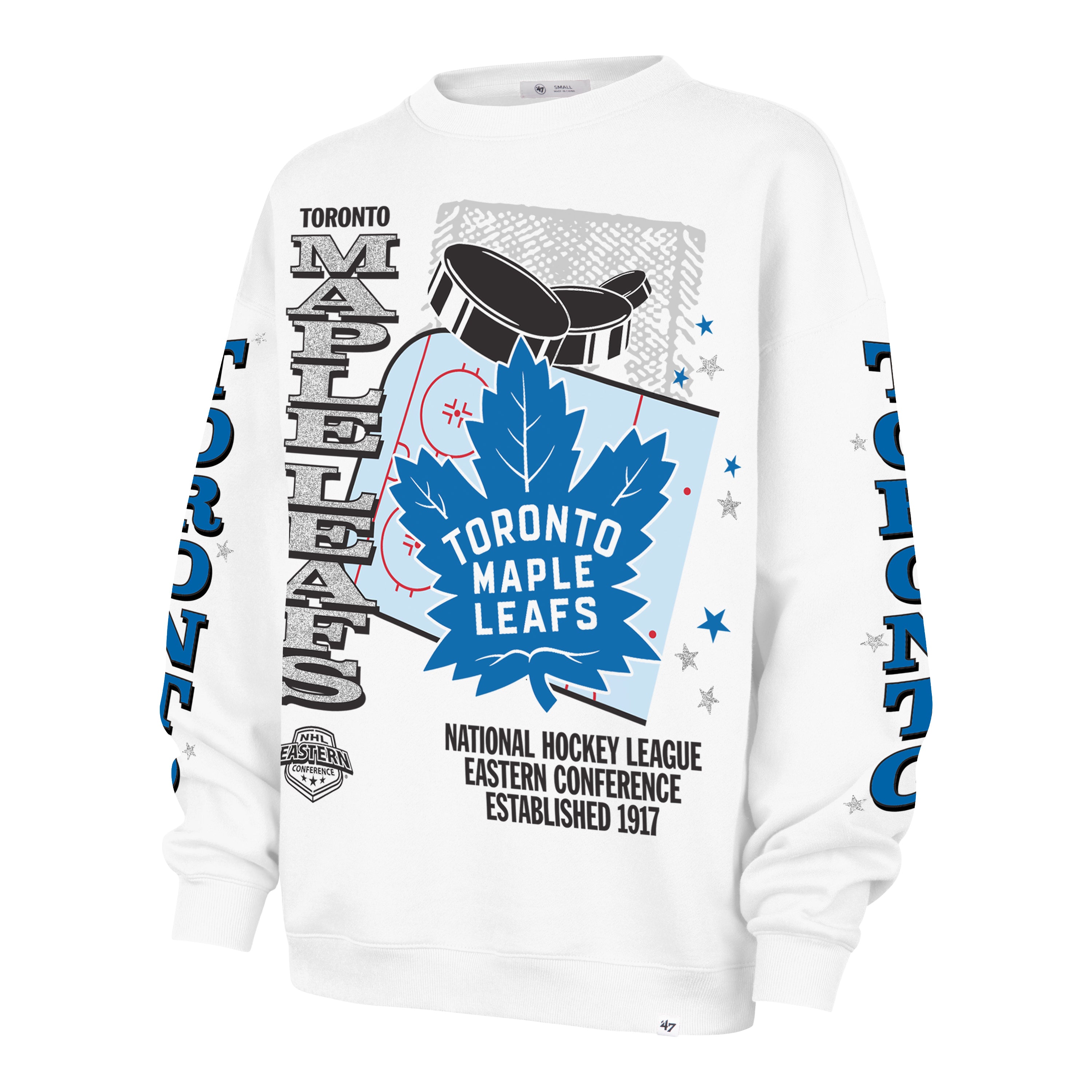 Women's Toronto Maple Leafs Thunderous '47 Oversized Crew