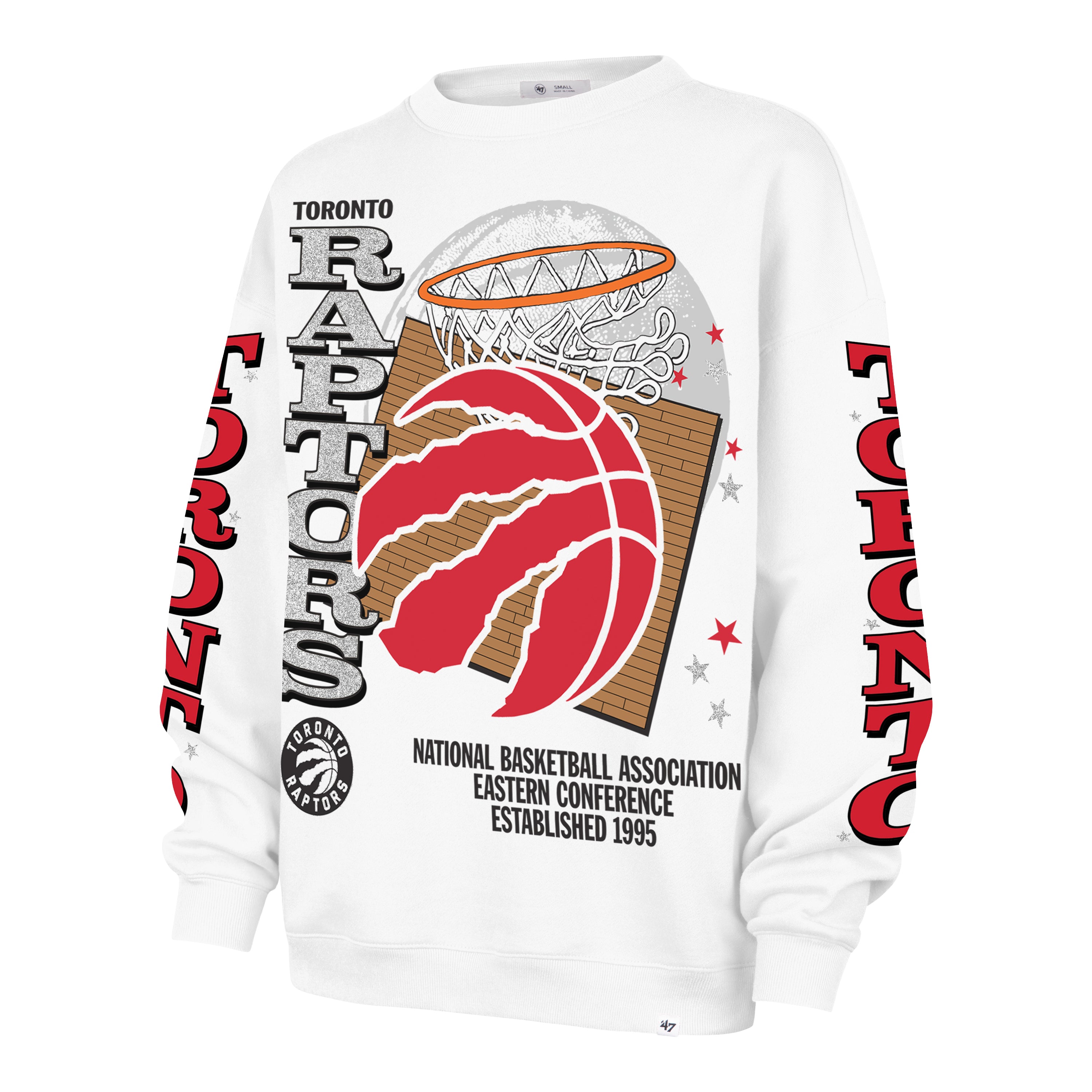 Women's Toronto Raptors Thunderous '47 Oversized Crew