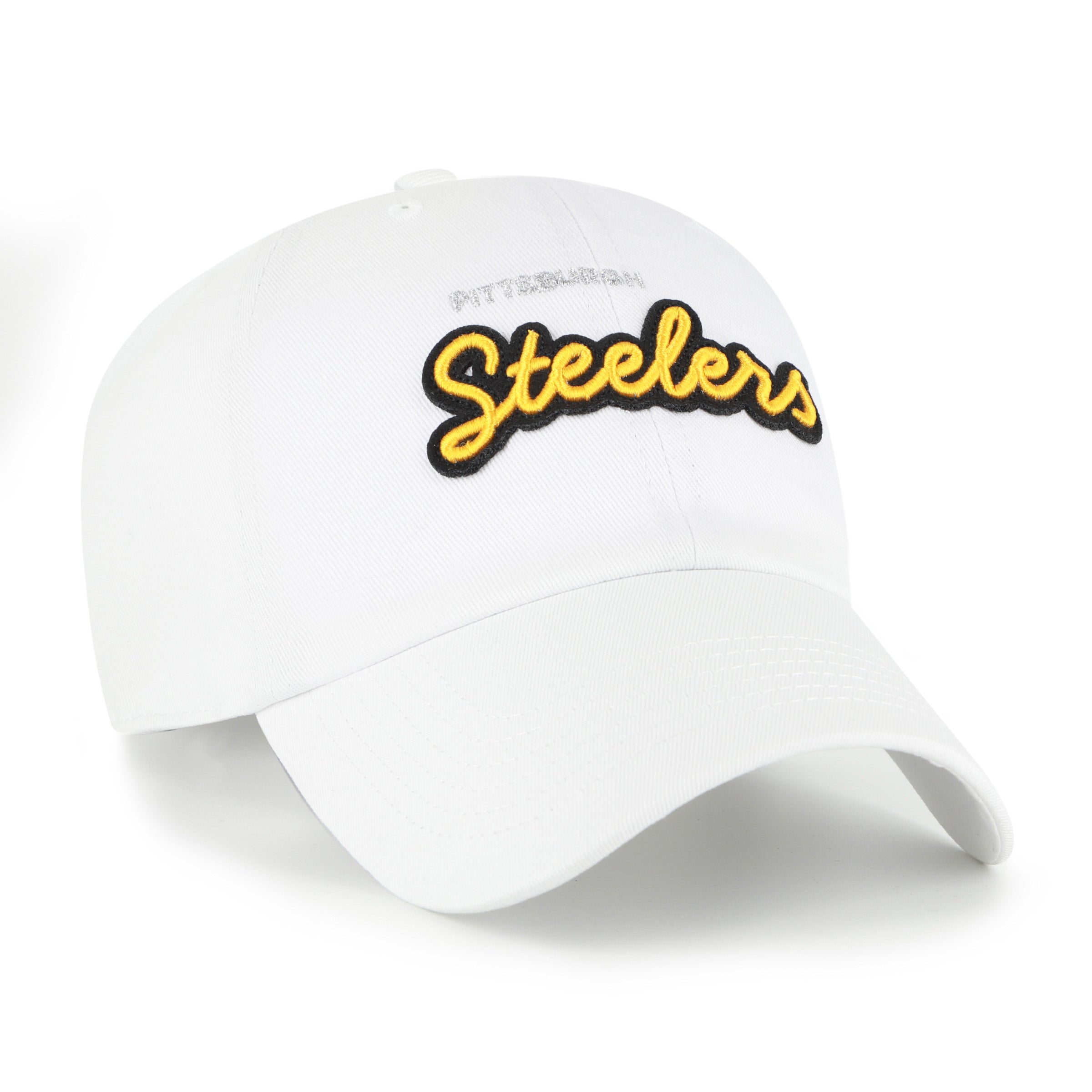 Women's Pittsburgh Steelers Trendy Script '47 CLEAN UP