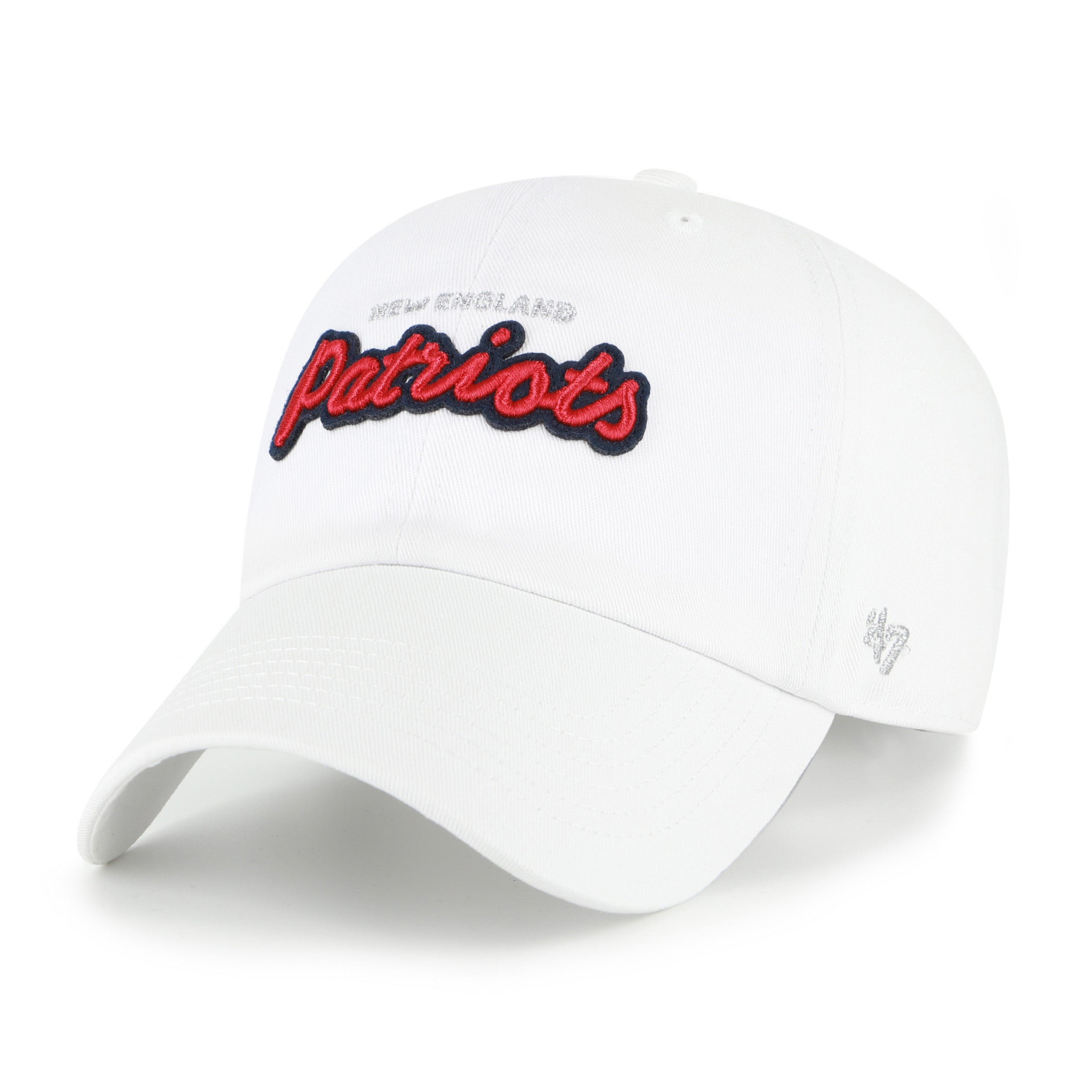 Women's New England Patriots Trendy Script '47 CLEAN UP