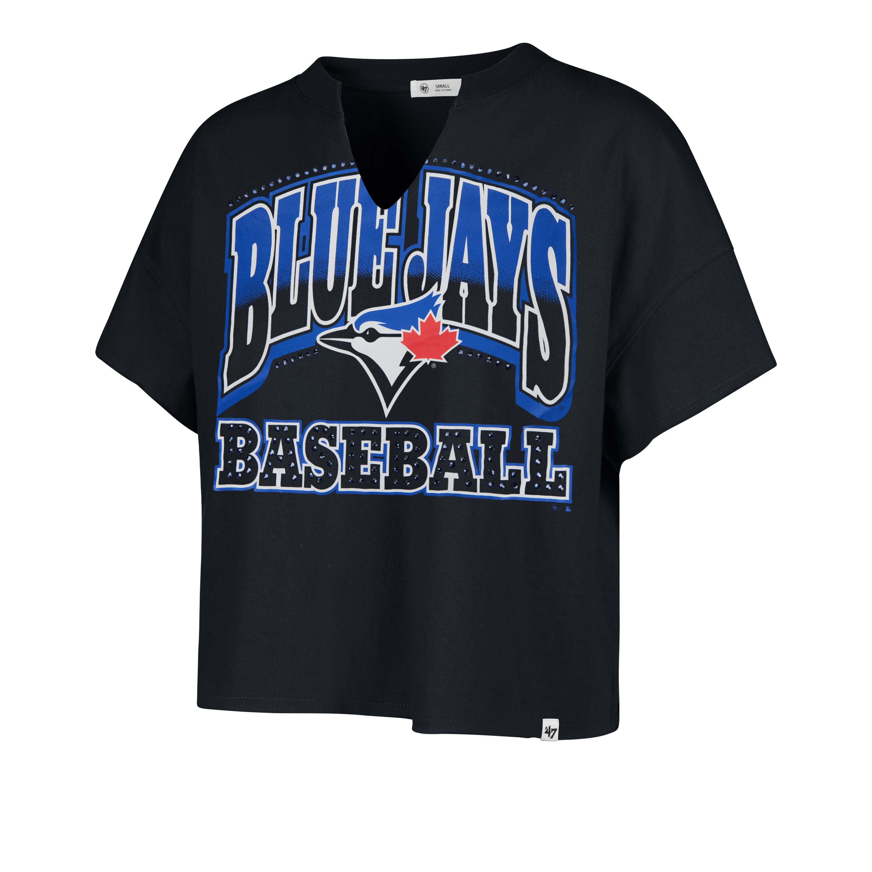 Women's Toronto Blue Jays Win Big Oversized '47 Notch Neck Tee