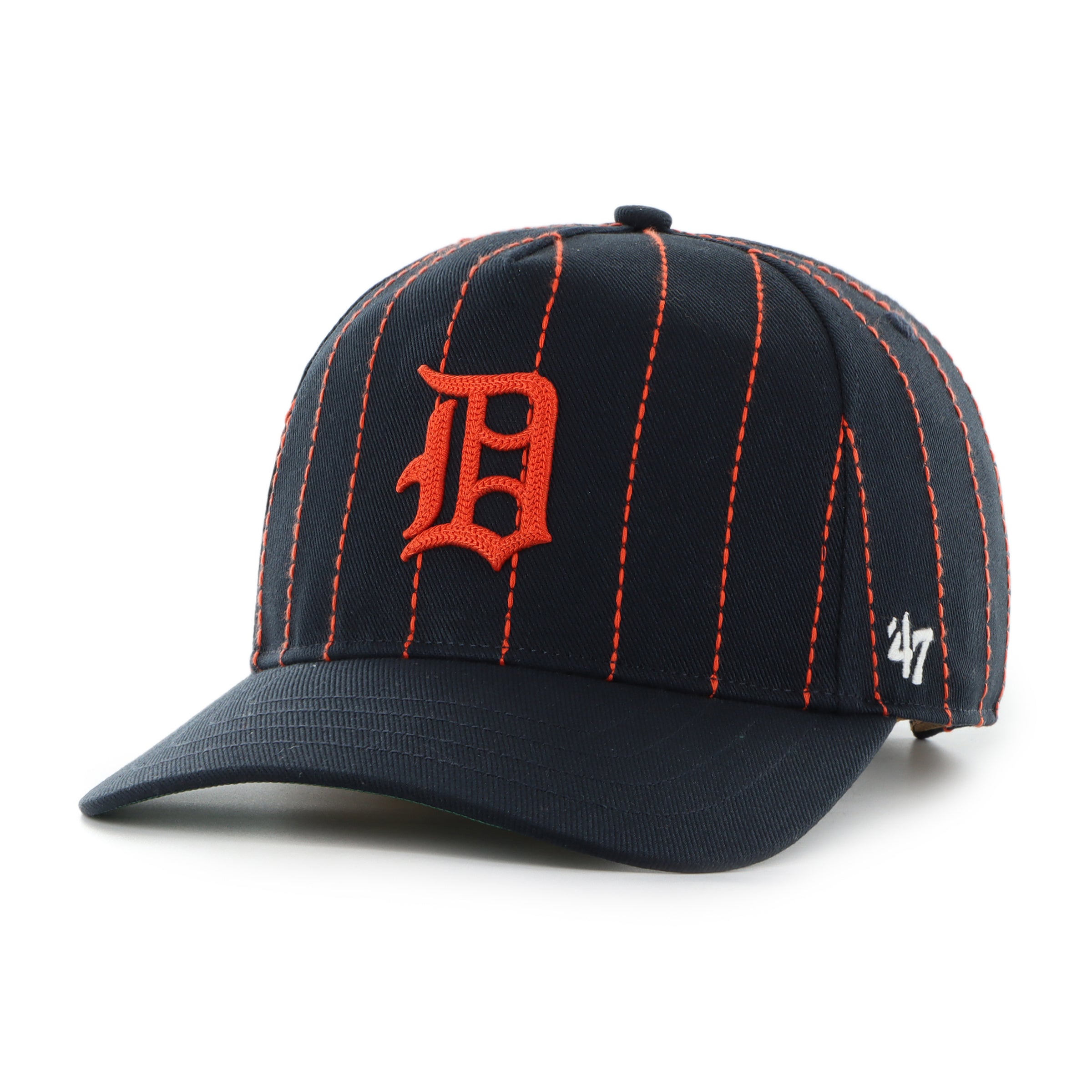 Detroit Tigers Cooperstown Rawlings Pinstripe '47 HITCH