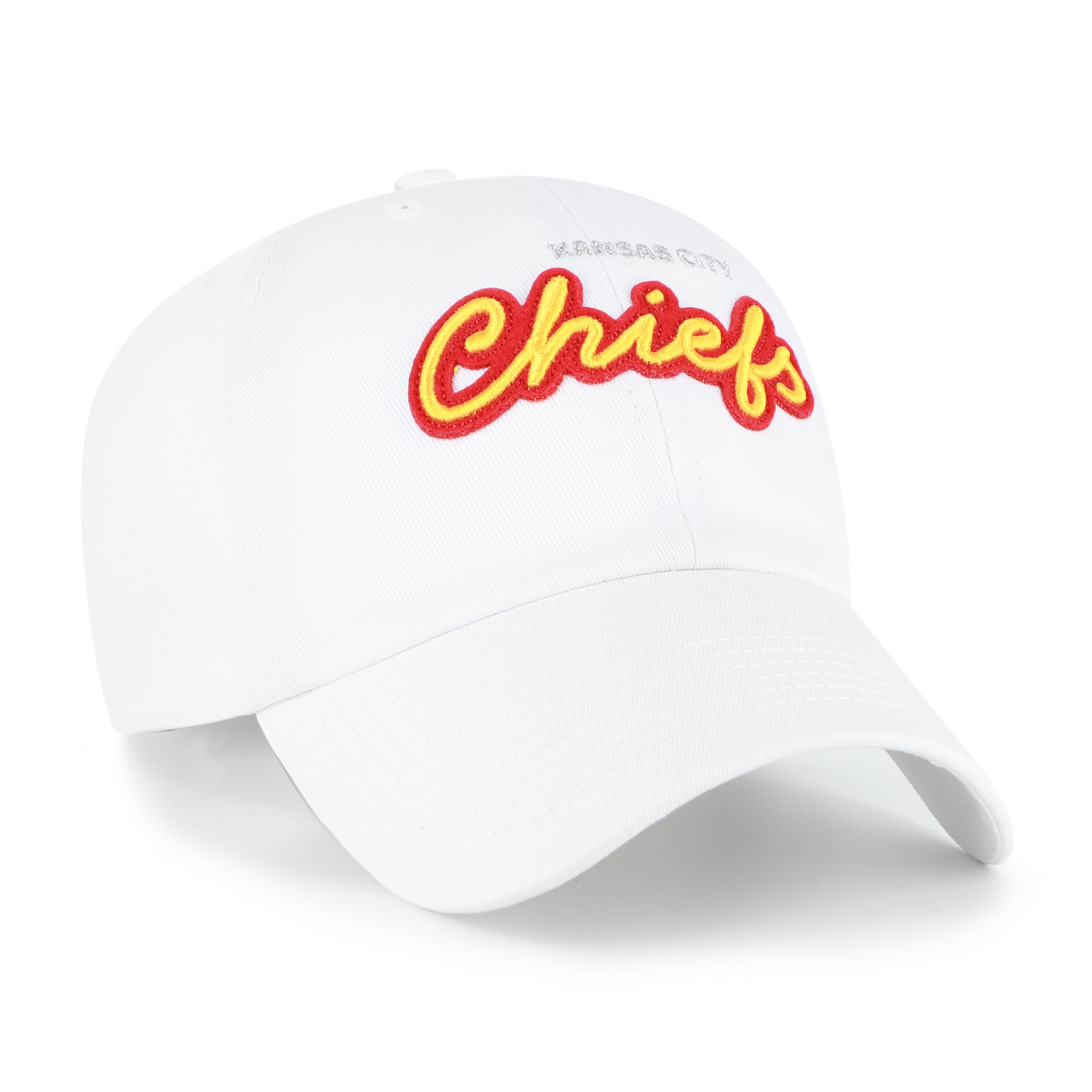 Women's Kansas City Chiefs Trendy Script '47 CLEAN UP