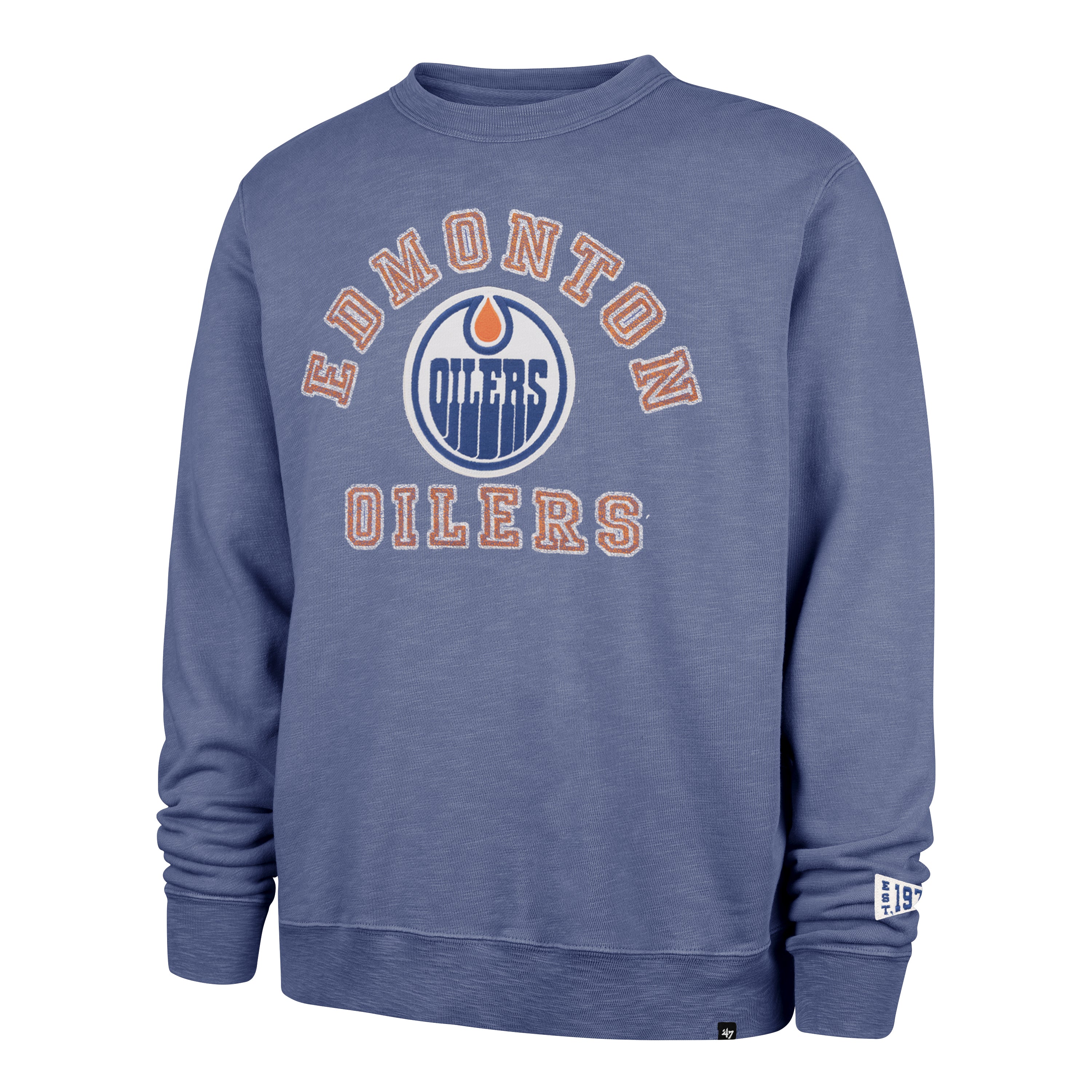 Edmonton Oilers Historic Calderwood Well Worn '47 French Terry Crew