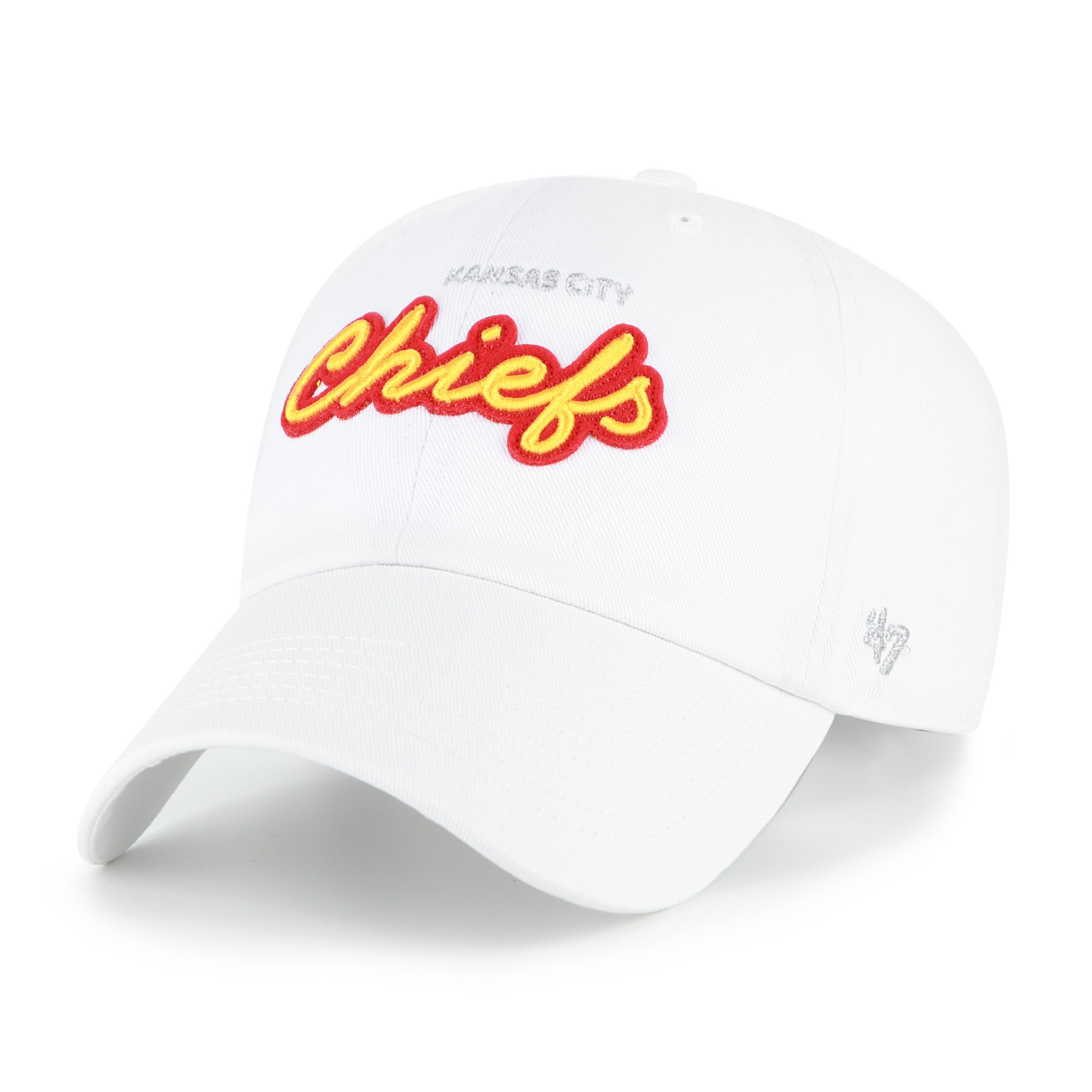 Women's Kansas City Chiefs Trendy Script '47 CLEAN UP