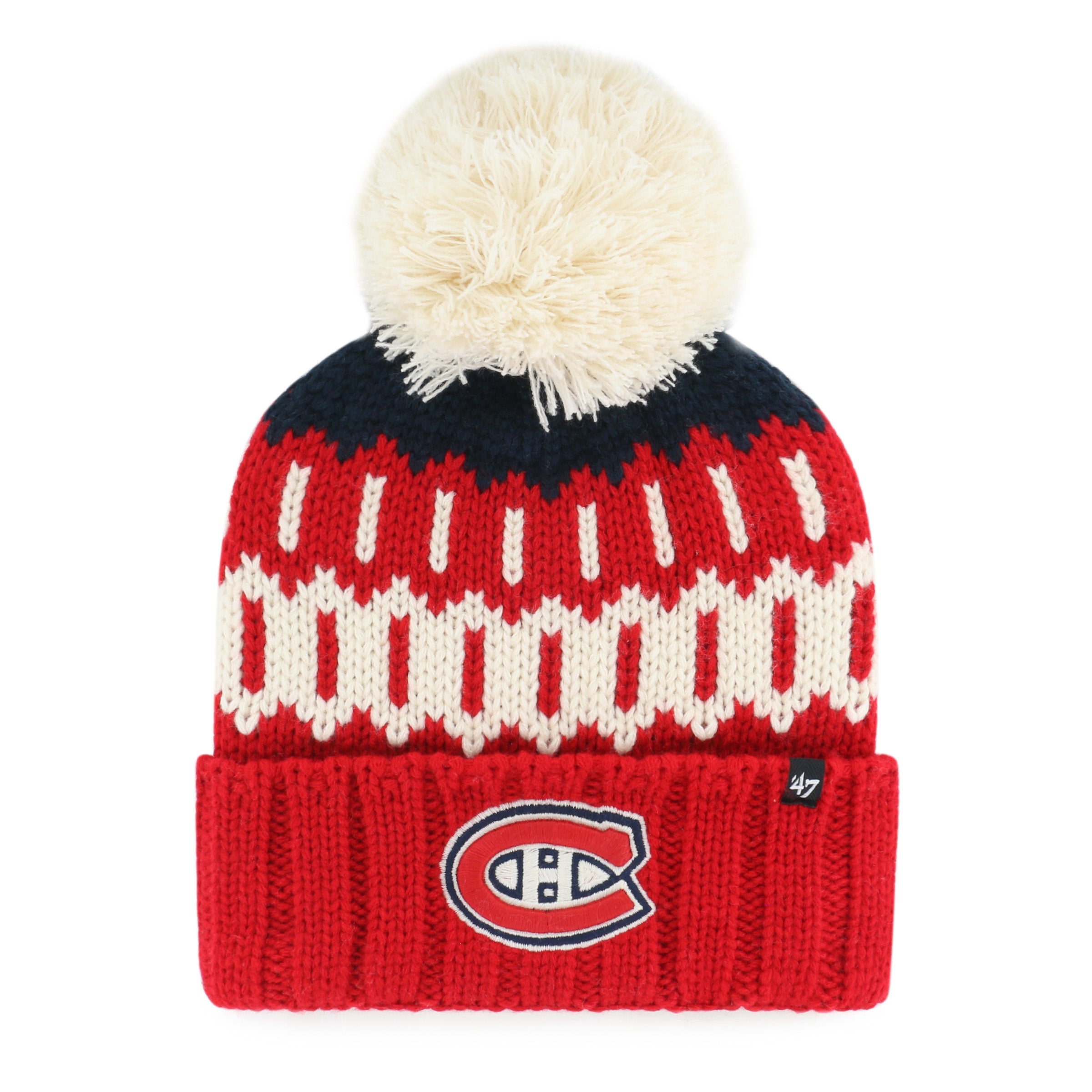 Women's Montreal Canadiens Felicity ' 47 Cuff Knit with Pom