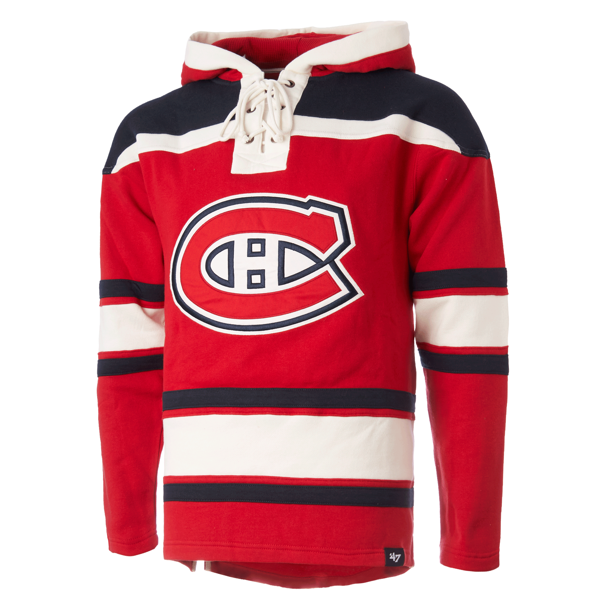 Chandail à capuchon Lacer des anciens des Canadiens de Montréal Patrick Roy '47