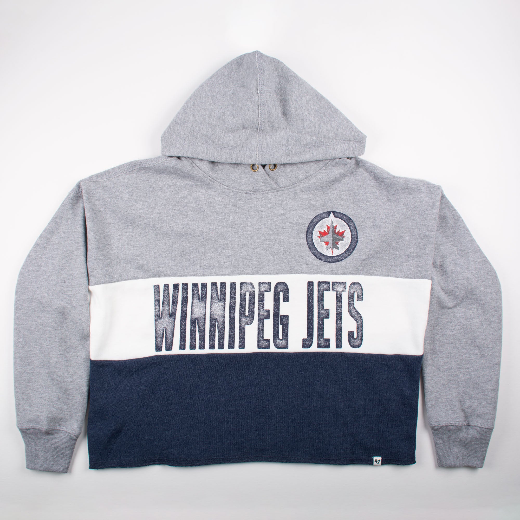 Women's Winnipeg Jets '47 Lizzy Cut Off Hoodie