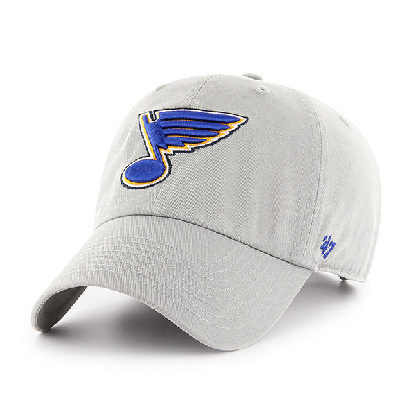 St. Louis Blues NHL CLEAN UP CAP-GREY