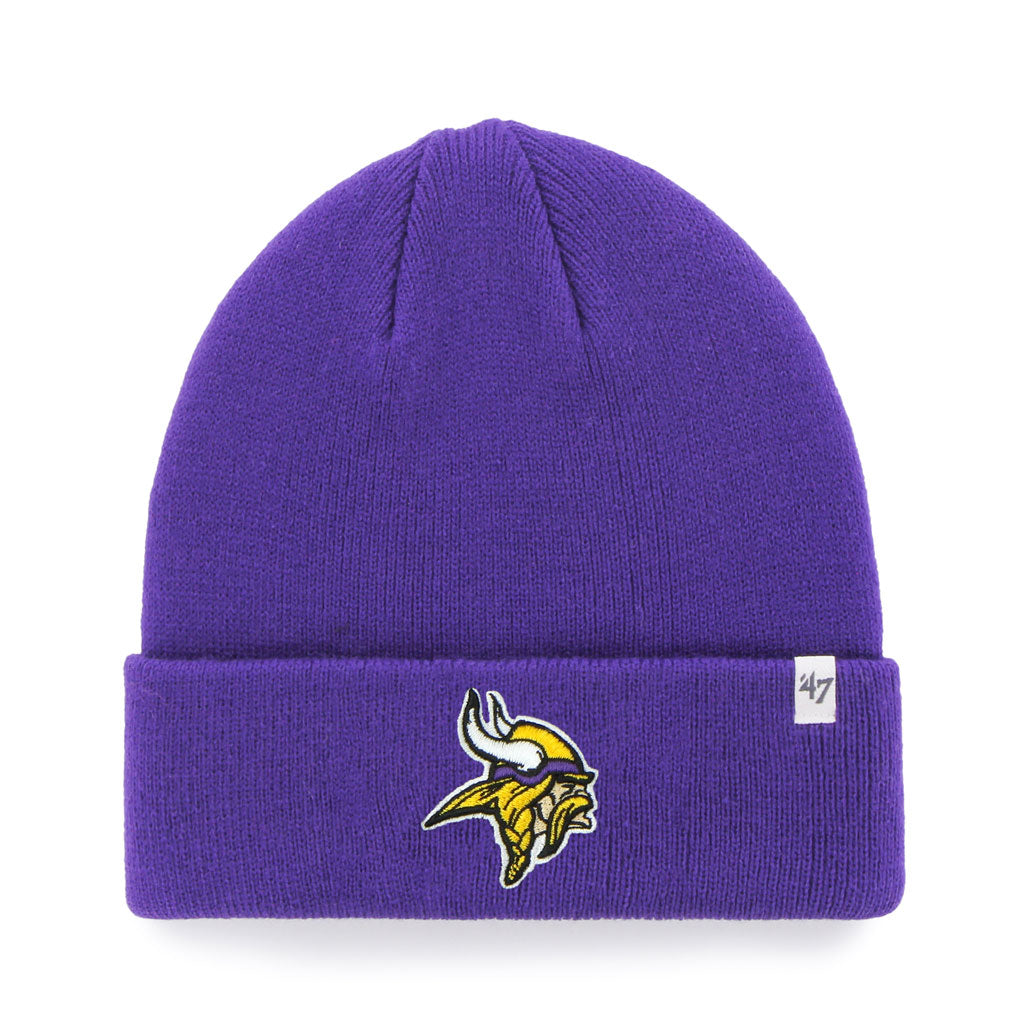 Minnesota Vikings NFL Raised Cuff Knit Hat - 47 Brand Canada